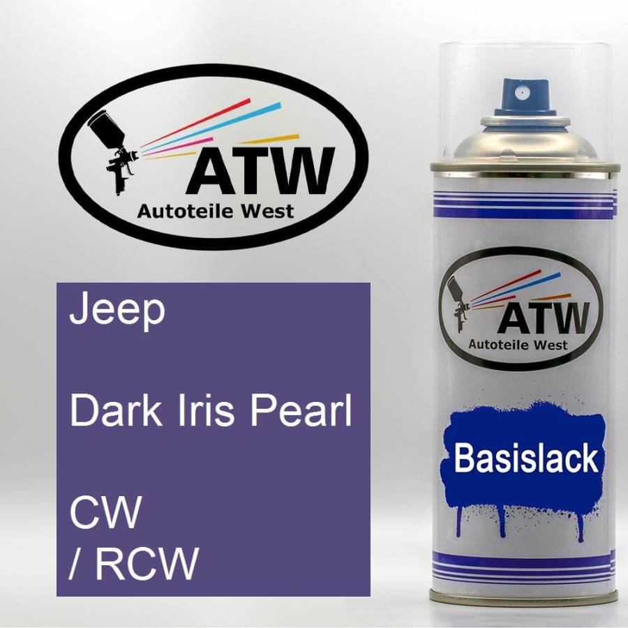 Jeep, Dark Iris Pearl, CW / RCW: 400ml Sprühdose, von ATW Autoteile West.